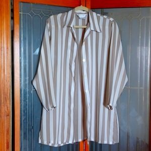 3 pieces, Diane Gilman, S, tan and white